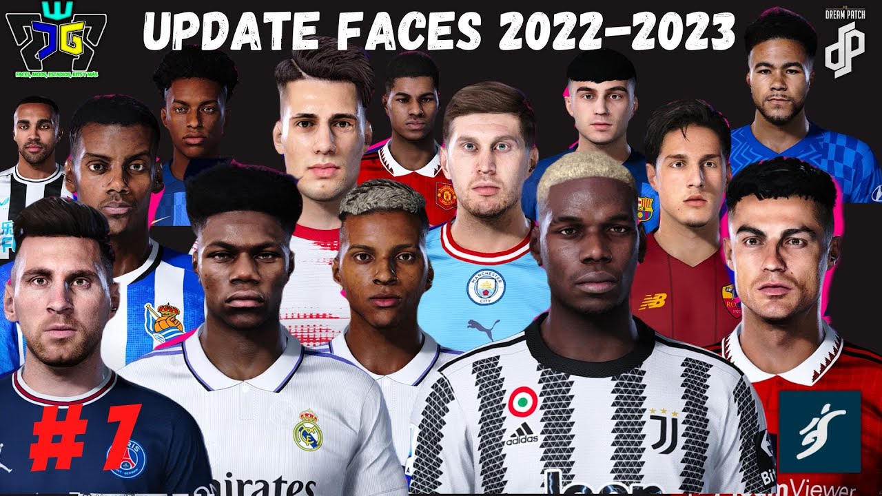 PES 2021 | NUEVAS CARAS 2022-2023 # 7 ️UPDATE FACES EFootball PES 2021 ...