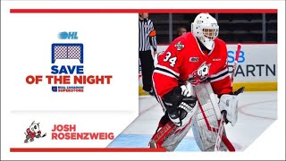 OHL Save Of The Night | Josh Rosenzweig | March 31, 2022