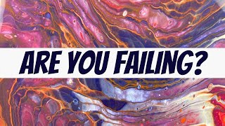 Frustrated with acrylic pour fails?  Here's how to fix it!