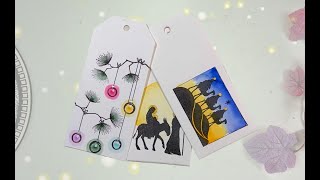 3 Elegant Christmas tags