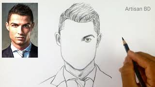 Pencil Sketch Like a Pro! Cristiano Ronaldo Portrait Drawing Made Easy