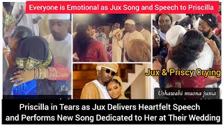 Priscilla \u0026 Jux in Tears As Jux Delivers Heartfelt Speech and Performs New Song Dedicated to Her