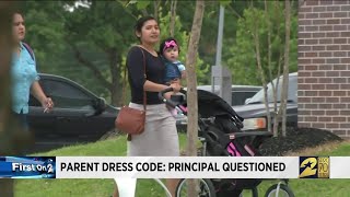 Parent dress code: Principal questioned