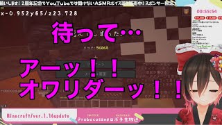 【マイクラ】全ロスして絶叫するロボ子さん