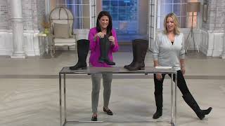 Clarks Leather Tall Shaft Boots - Marana Trudy on QVC