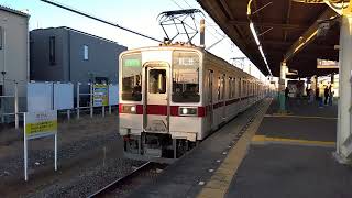 東武 11258F ワンマン・館林 東小泉１番線発車 2024/12/25