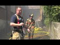 pre arrival video firefighters stretch into old factory north catasauqua pa 06 01 17