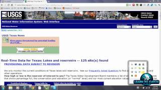 Monitoring Lake Levels and Flow With USGS Streamflow