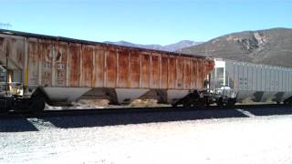 UP 8107 Leads Southbound Manifest Train passes through Blue Cut CA