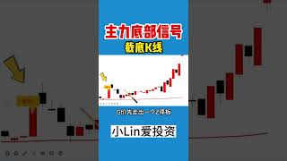 【抄底信号】主力底部信号，截底K线  #shorts   #抄底   #主力