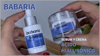 BABARIA ácido hialurónico, crema y serum!!