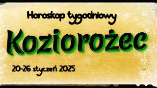 Koziorożec ♑🤎 Horoskop tygodniowy 20-26 styczeń 2025🤎