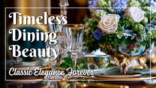 Vintage Traditional Dining Details 🍽️ Why Classic Table Settings Feel Forever Elegant