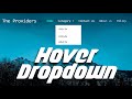 Sticky Navbar with Hover Dropdown Menu | Bootstrap 3 Responsive Navigation Bar | Hover Dropdown Menu