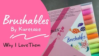 Brushables from Kuretake ZIG | Swatches \u0026 Writing Sample