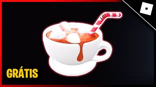 FÁCIL! RÁPIDO! COMO PEGAR 1 ITEM  DRINK HOT CHOCOLATE GRÁTIS NO ROBLOX  | WINTER SPOTLIGHT