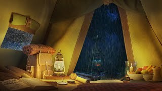 Rain on a Tent - Rain Sounds with Distant Thunderstorm for Sleeping and Relax