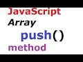 #JavaScript Array push() method