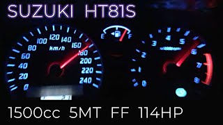 (2003y) SUZUKI  SWIFT sport  (HT81S) full acceleration test,cruise engine RPM.(Japan specification)