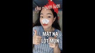 Dùng thử mặt nạ lột mụn đầu đen khô thần tốc cho người lười | Momo Review | #Shorts