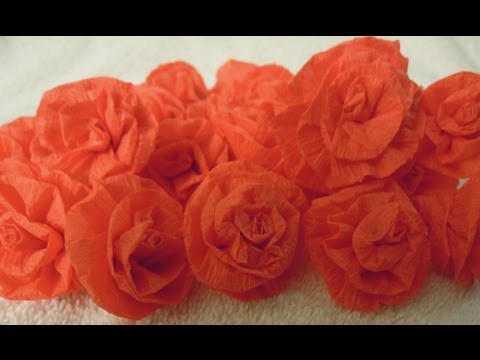 How to make easy Paper streamer Roses tutorial How to make easy Paper streamer Roses tutorial