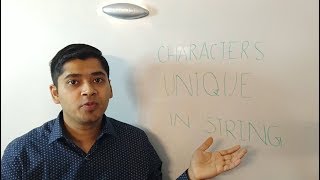 Are All Characters Unique in a String - Interview Question