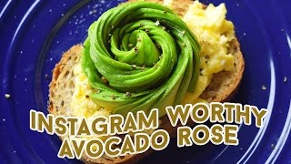 牛油果玫瑰花｜How To Make Instagram Worthy Avocado Rose [Happeabites]