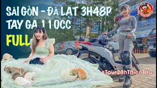 Cô gái chạy Sài Gòn-Đà lạt 3h48p cùng tay ga Honda Vison 110cc I P3 Full chuyến đi 24h #110