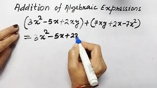 Addition of algebraic expressions @litmaths