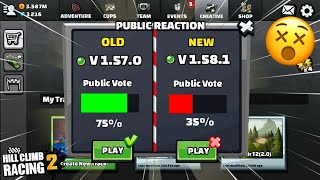 OLD 1.57.0 VERSION IS BETTER THEN NEW VERSION 1.58.0 - Hill Climb Racing 2