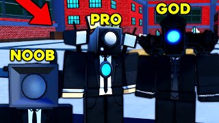 GRAM POSTACIAMI dla NOOB vs PRO vs GOD w SKIBIDI TOILET TOWER DEFENSE UPDATE (Roblox)