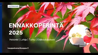 Ennakkoperintä 2025 -koulutukset | Kauppakamarin koulutus