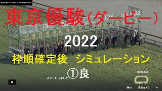 東京優駿（日本ダービー）（GⅠ）2022シミュレーション枠順確定後【競馬予想】WP9