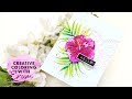 Creative Coloring with Erum: Watercoloring the Hibiscus Garden 3D Die Set