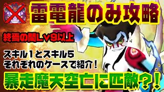 【雷電龍のみ】スキルマなら暴走魔天空亡に匹敵する！「雷電龍」のみで「終焉の間Lv9」攻略［スキル1とスキル5それぞれ紹介］   暴走院長カントッツ【ぷにぷに】