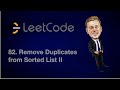 Leetcode 82. Remove Duplicates from Sorted List II [Java]