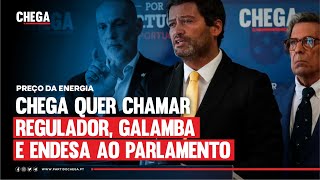 CHEGA quer chamar regulador, Galamba e a ENDESA ao Parlamento.