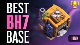 NEW BEST BH7 BASE LAYOUT 2025 | Best Base for Builder Hall 7 Copy Link | Clash of Clans