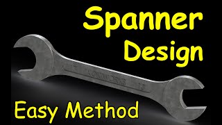Solidworks Tutorial - How to create a Spanner - Sketch a Spanner