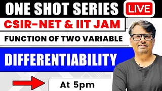 Differentiability | Function of Two Variable in One Shot for CSIR NET & IIT JAM | by GP Sir