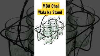 MBA Chai Wala Ka Glass Stand ☕ || Chai Glass Stand Unboxing #viral #shorts #shortvideo #shortsvideo