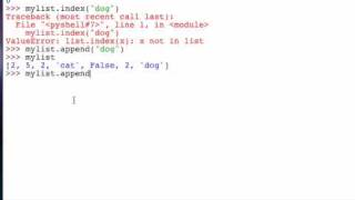 Lists (Part 5) List Methods