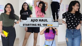 HUGE BUDGET AJIO HAUL - T-SHIRTS, TRACK PANT, \u0026 SHORTS UNDER RS. 300 || RAKHI SINGH