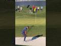 Tony Finau Chips In From The Sand Bunker