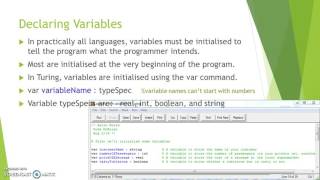 TEJ3M - Turing Programming 2 - Variables