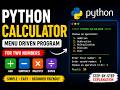 Python Simple Calculator Program with Menu