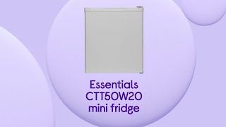 Essentials CTT50W20 Mini Fridge - White - Product Overview