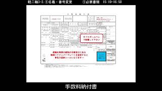 軽二輪手続き案内２①　所有者を変えたい（ナンバー変更あり）－必要書類