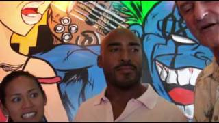 20090728 Tijuana Flats donates to Diabetic Charitable Services and Ronde Barber