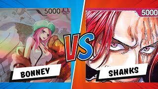 OP09 Store Tournament: Round 3 : Bonney vs Shanks: One Piece Trading Card Game